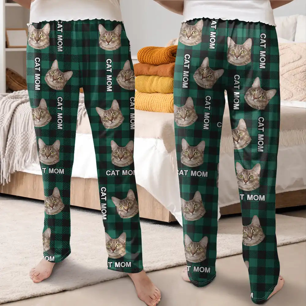 Custom Photo Funny #1 Dad #1 Mom Pet Dad Pet Mom - Personalized Pajama Pants