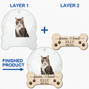 Custom Photo Forever Loved Memorial - Personalized 2-Layered Mix Ornament
