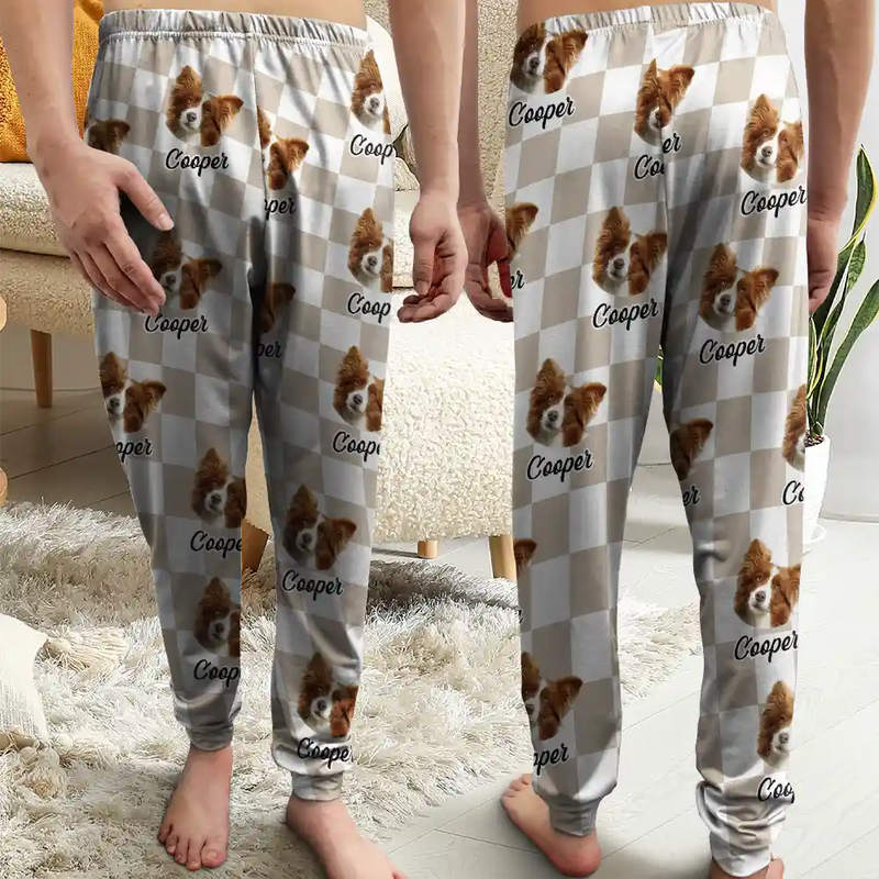 Custom Photo Pet Humans Face - Personalized Pajama Pants