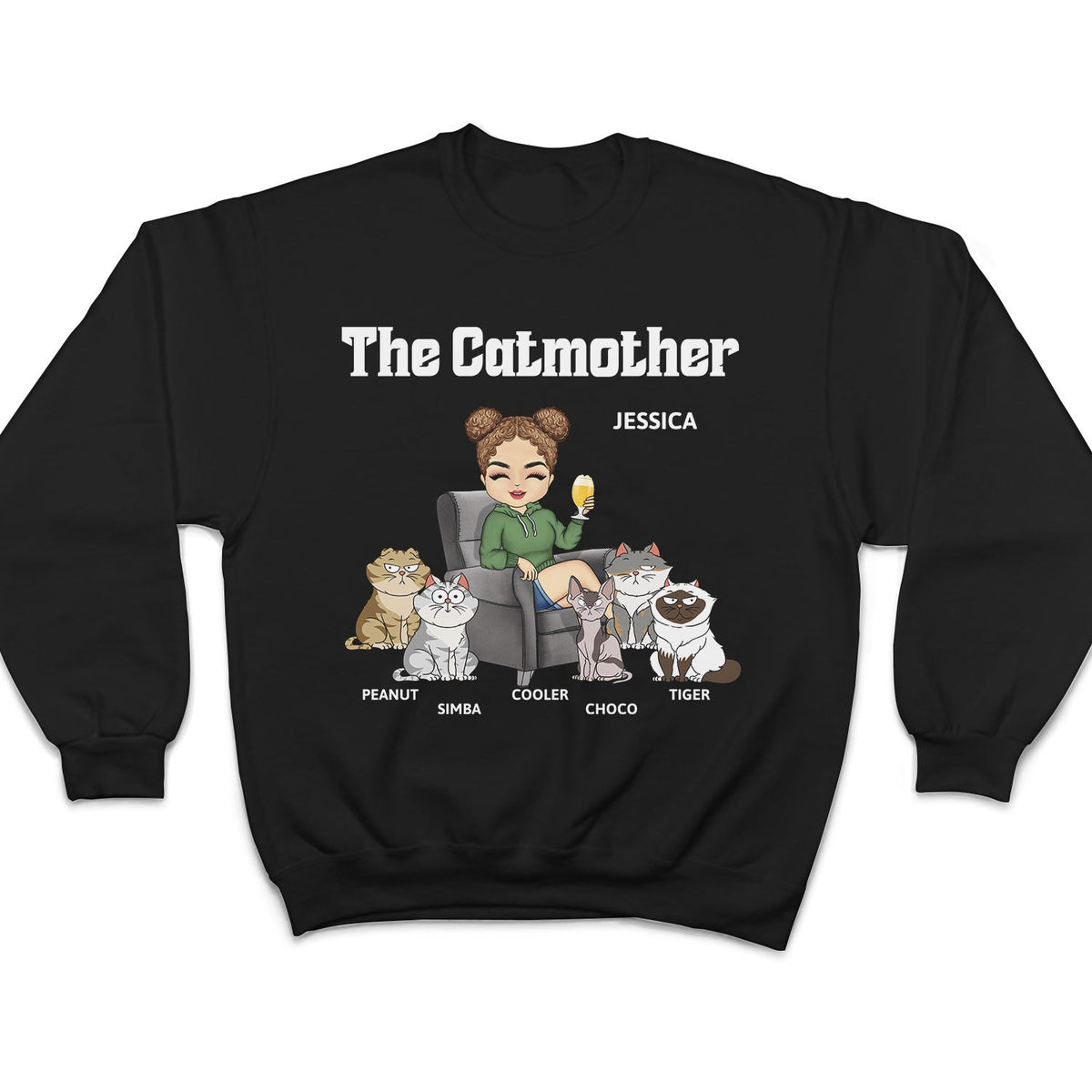 The Cat Mother Funny - Personalized T Shirt