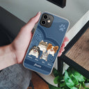 Aesthetic Dog Cat Pattern For Pet Lovers - Birthday, Loving Gift For Pet Lovers, Dog Mom, Cat Mom - Personalized Clear Phone Case