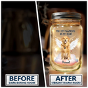Custom Photo Your Light Will Always Shine In My Heart - Memorial Gift For Pet Lovers, Dog Lovers, Cat Lovers - Personalized Mason Jar Light
