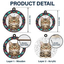 Custom Photo Cat Dog Portrait - Personalized Window Hanging Suncatcher Ornament