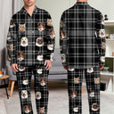 Custom Photo Pet Face - Gift For Pet Lovers - Personalized Long Pajamas Set