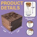 Pet Lovers,Pet Mom,Pet Dad,Dog Lovers,Dog Mom,Dog Dad,Cat Lovers,Cat Mom,Cat Dad,Memorial,Sad-Pet Memorial Urn Special Fur Keepsake - Personalized Custom Photo Wooden Box With Glass Jar