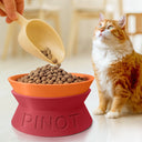 Pet Lovers, Pet Mom, Pet Dad - Dog Cat Name Raised Feeder - Personalized Elevated Pet Bowl
