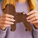 Dog Lovers,Dog Mom,Dog Dad,Pet Lovers,Pet Mom,Pet Dad,Memorial,Sad - Poodle Dog Memorial Shadowbox Fur Keepsake - Personalized Pet Shaped Wooden Keepsake