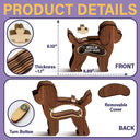 Dog Lovers,Dog Mom,Dog Dad,Pet Lovers,Pet Mom,Pet Dad,Memorial,Sad - Poodle Dog Memorial Shadowbox Fur Keepsake - Personalized Pet Shaped Wooden Keepsake