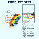 A Piece Of My Heart Is At The Rainbow Bridge - Pet Memorial - Personalized Acrylic Car Hanger