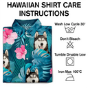 Custom Photo Pet Faces With Tropical Leaves - Fun Family Style - Personalized Hawaiian Shirt