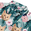 Custom Photo Pet Face In Tropical Vibes - Personalized Hawaiian Shirt