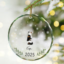 My Dogs Cats Pet Memorial - Personalized Circle Glass Ornament