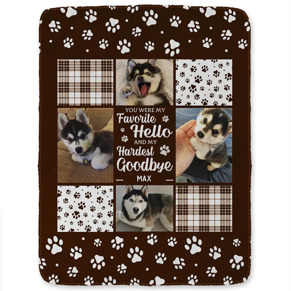 Custom Photo You Were My Favorite - In Loving Memory - Personalized Fleece Blanket, Sherpa Blanket