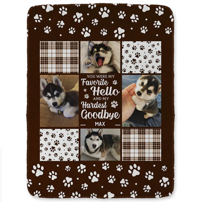Custom Photo You Were My Favorite - In Loving Memory - Personalized Fleece Blanket, Sherpa Blanket