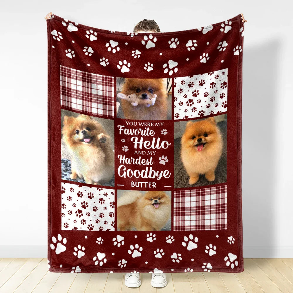 Custom Photo You Were My Favorite - In Loving Memory - Personalized Fleece Blanket, Sherpa Blanket