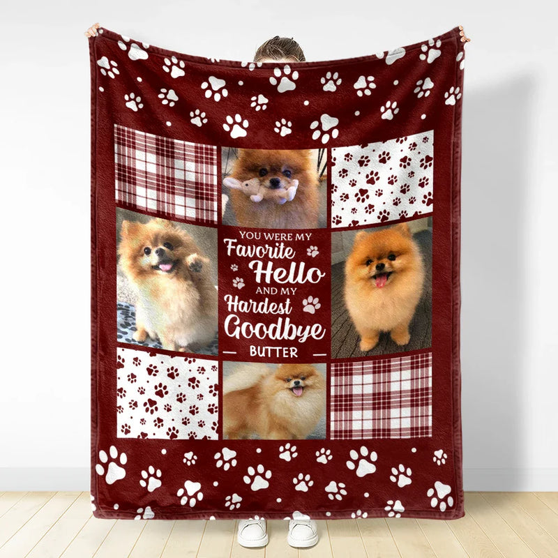 Custom Photo You Were My Favorite - In Loving Memory - Personalized Fleece Blanket, Sherpa Blanket