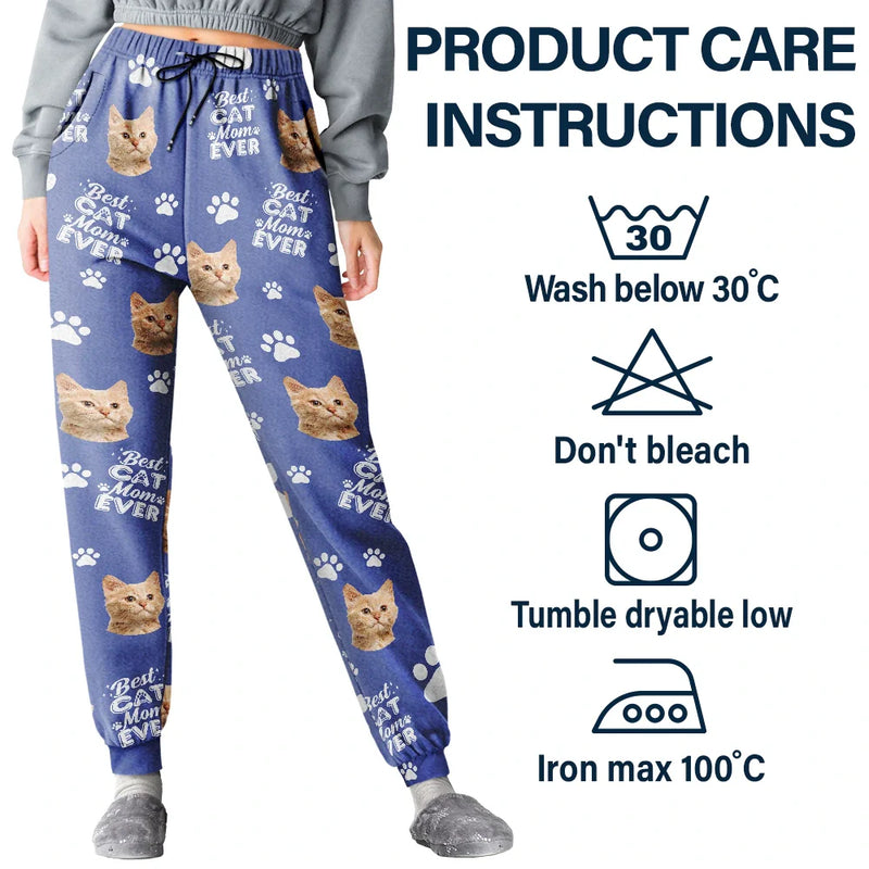 Custom Photo Best Pet Parent Ever - Dog Dad And Mom Edition - Personalized Pajama Pants