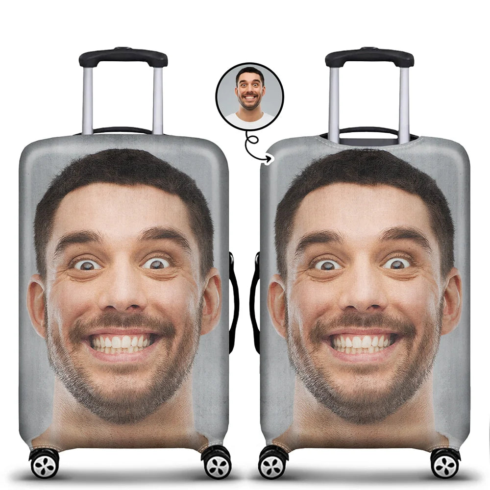 Custom Photo Pet Lover Travel Lover - Personalized Luggage Cover