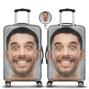 Continue Shopping,Custom Photo,Travel,Family,Gift For Bestie,Gift For Couples,Gift For Husband,Gift For Wife,Gift For Boyfriend,Gift For Girlfriend,Pet Lovers,Dog Lovers,Cat Lovers,Funny - Custom Photo Friends Family Couple Travel Lover - Personalized Luggage Cover
