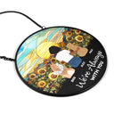 A Girl And Her Dog A Bond That Can't Be Broken - Personalized Stained Glass Window Hanging Suncatcher