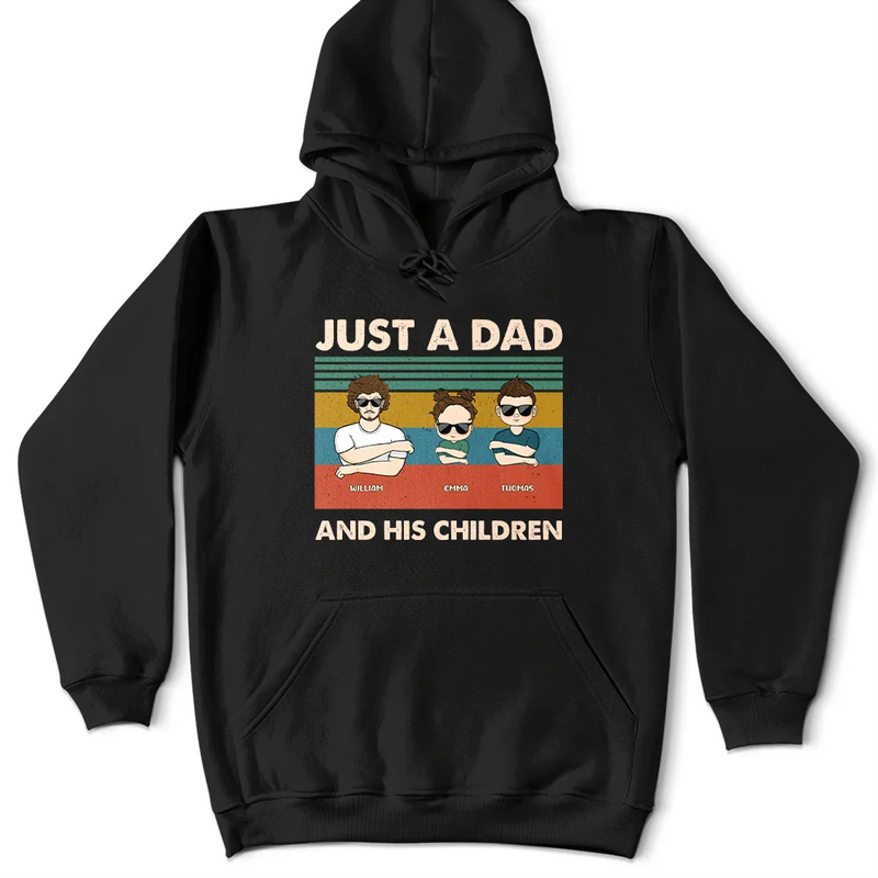 Just A Dad And His Girl Funny - Personalized Custom T Shirt