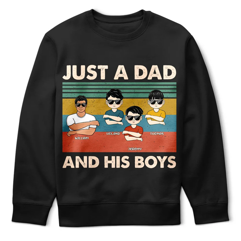 Just A Dad And His Girl Funny - Personalized Custom T Shirt