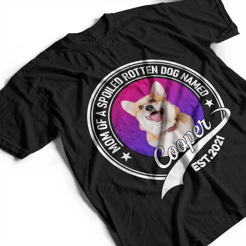 Custom Photo This Human Belongs To This Dog - Gift For Dog Lovers - Personalized Custom T Shirt