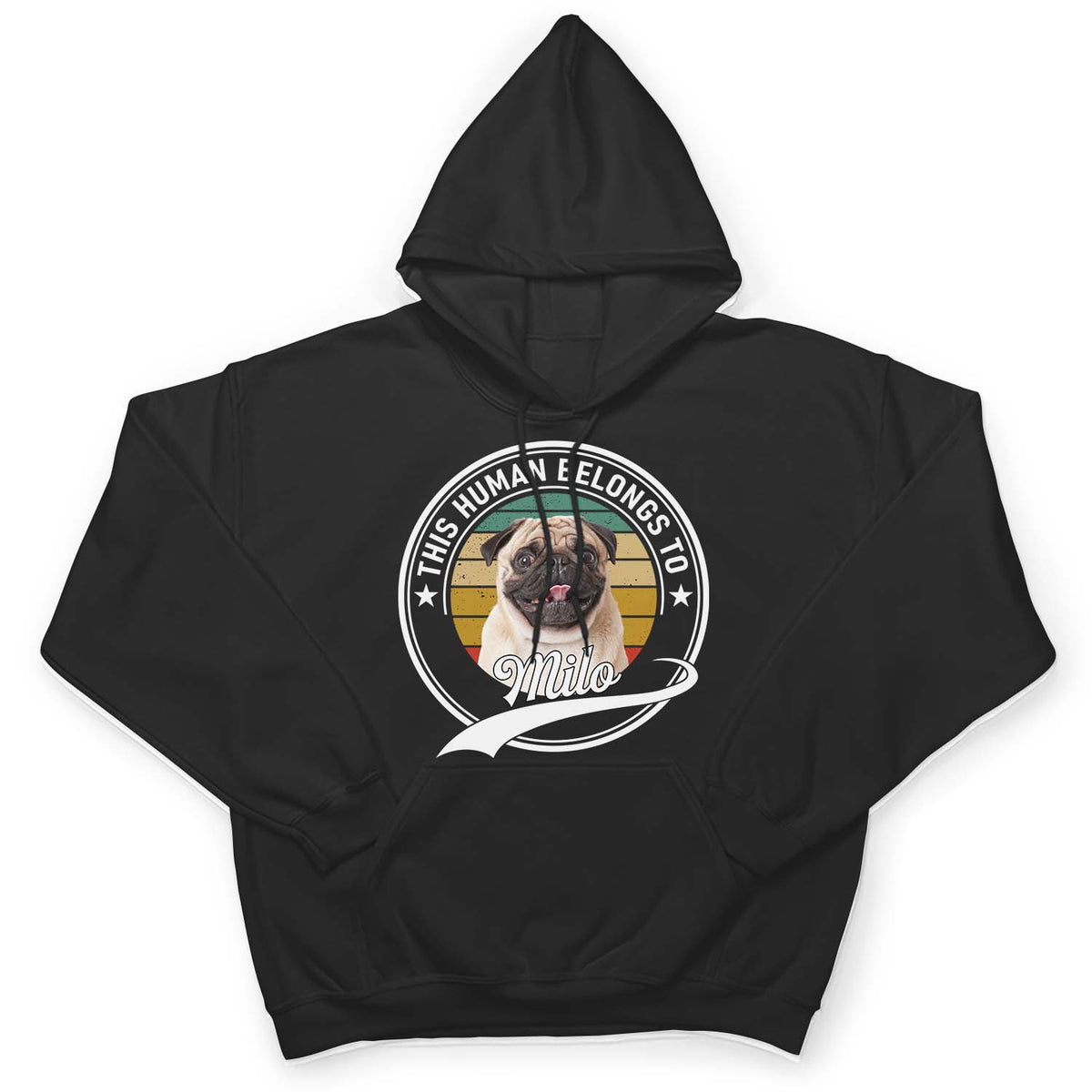 Custom Photo This Human Belongs To This Dog - Gift For Dog Lovers - Personalized Custom T Shirt
