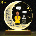I Miss You Memorial Pet - Personalized Custom 3D Led Light Wooden Base