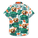 Custom Photo Funny Pet Faces - Gift For Men, Dog And Cat Lovers - Personalized Custom Hawaiian Shirt