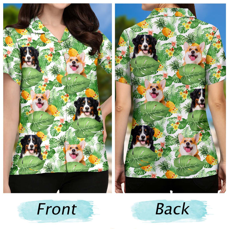 Custom Photo Funny Pet Family Face - Personalized Custom Hawaiian Shirt