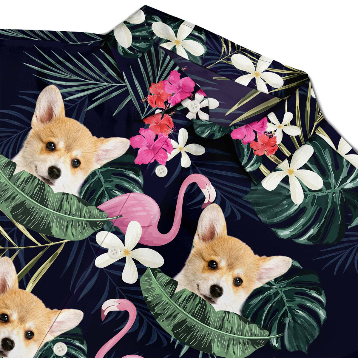 Custom Photo Funny Pet Family Face - Personalized Custom Hawaiian Shirt