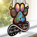 Forever In My Heart Always Loved Pet Memorial - Personalized Window Hanging Suncatcher Ornament