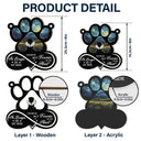 Forever In My Heart Always Loved Pet Memorial - Personalized Window Hanging Suncatcher Ornament