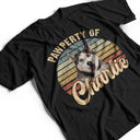 Custom Photo Dog Cat Pawperty Of - Gift For Dog Cat Lovers - Personalized T Shirt