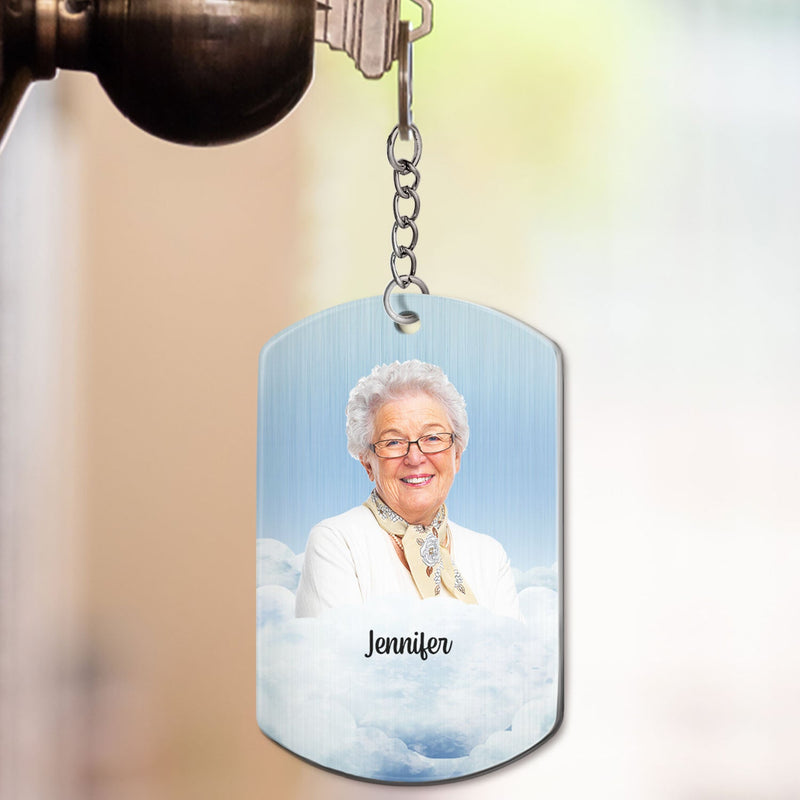 Custom Photo Calendar The Moment Your Heart Stopped - Memorial Gift For Pet Lovers - Personalized Aluminum Keychain