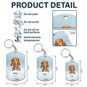 Custom Photo Calendar The Moment Your Heart Stopped - Memorial Gift For Pet Lovers - Personalized Aluminum Keychain