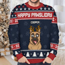 Feliz Navidog Funny - Personalized Unisex Ugly Sweater