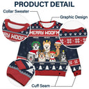 Feliz Navidog Funny - Personalized Unisex Ugly Sweater
