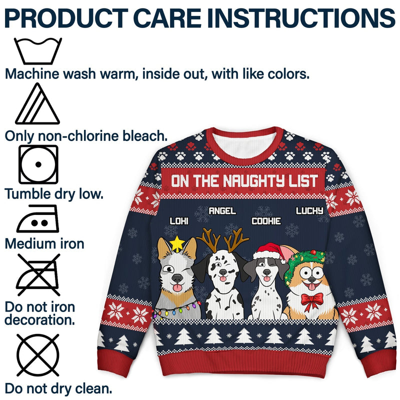 Feliz Navidog Funny - Personalized Unisex Ugly Sweater