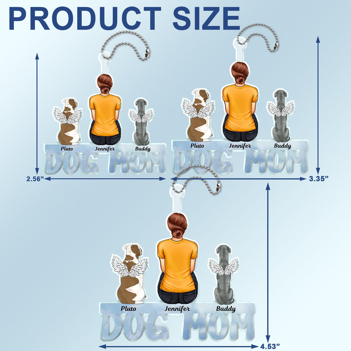 Dog Cat Dad Mom - Gift For Pet Lovers - Personalized Acrylic Car Hanger