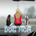 Dog Cat Dad Mom - Gift For Pet Lovers - Personalized Acrylic Car Hanger