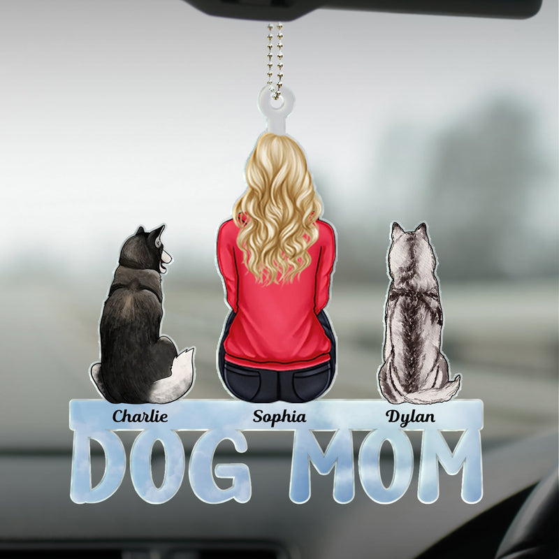 Dog Cat Dad Mom - Gift For Pet Lovers - Personalized Acrylic Car Hanger