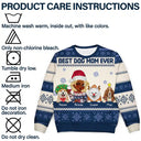 Best Dog Mom Ever Xmas - Personalized Unisex Ugly Sweater