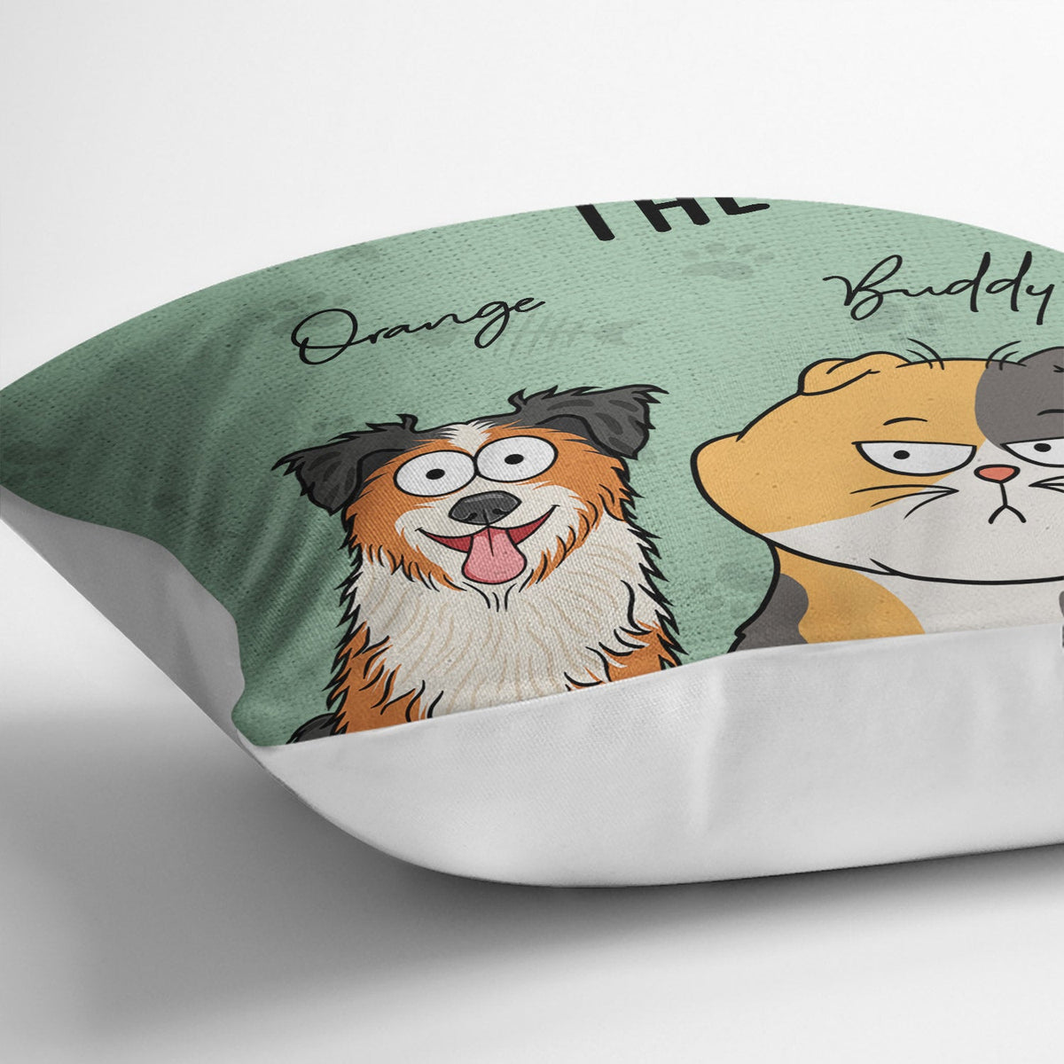 We Rule The House Funny Dog Cat Version - Personalized Pillow