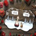 I Miss You I Know - Pet Memorial - Personalized Medallion Acrylic Ornament