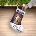 Custom Photo Pet Face Dear Santa Define Naughty - Christmas Gift For Pet Lovers - Personalized Christmas Stocking