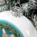 Custom Photo Cute Dogs Cats - Christmas Memorial Gift For Pet Lovers - Personalized White Flat Ball Ornament