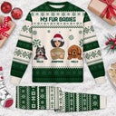Flat Art Semi-real Pet - Personalized Unisex Pajamas Set