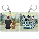 A Bond That Can't Be Broken With My Dog - Gift For Dog Lovers, Dog Mom, Dog Dad - Personalized Acrylic Keychain